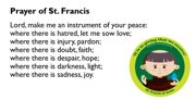 Y2   Prayer of St. Francis